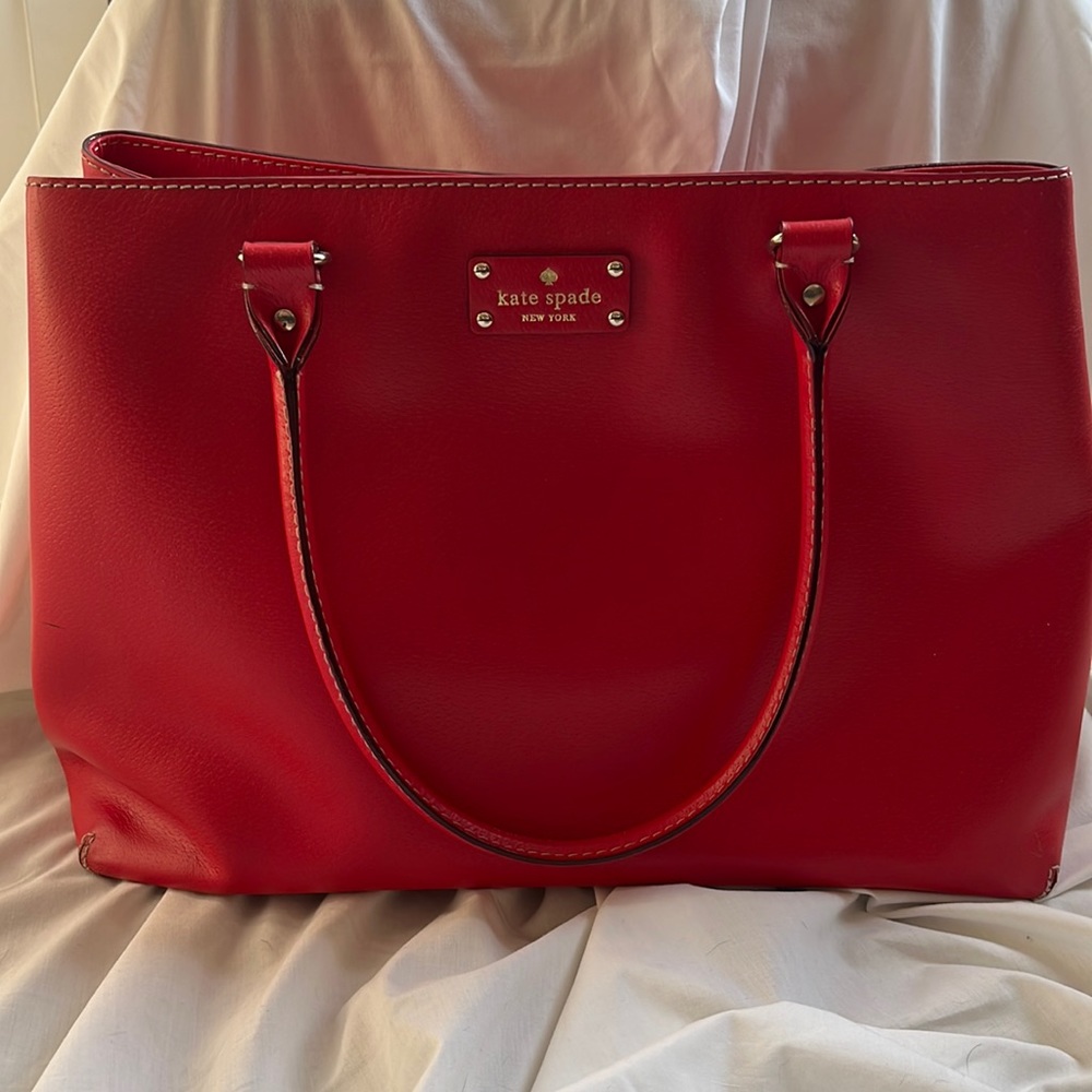 kate spade Wellesley Elena hot chili large tote